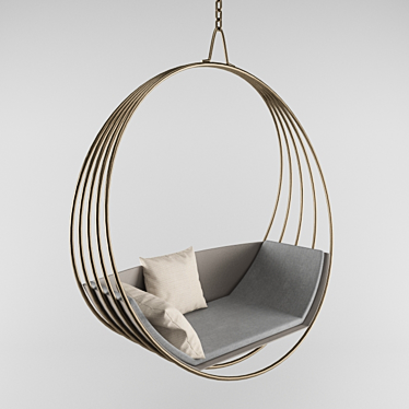 Cozy Outdoor Swing Chair 3D model image 1 