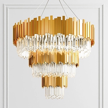 Elegant Empire Suspension Light 3D model image 1 
