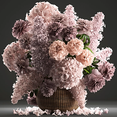 Spring Blossom Bouquet 3D model image 1 