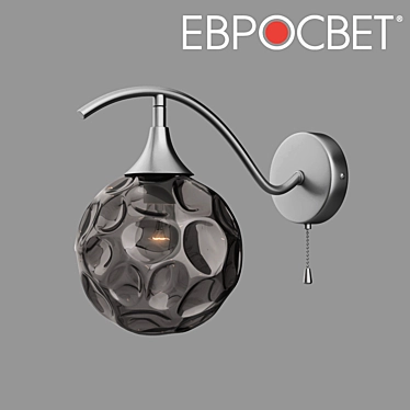 Clio Silver Glass OM Wall Lamp 3D model image 1 