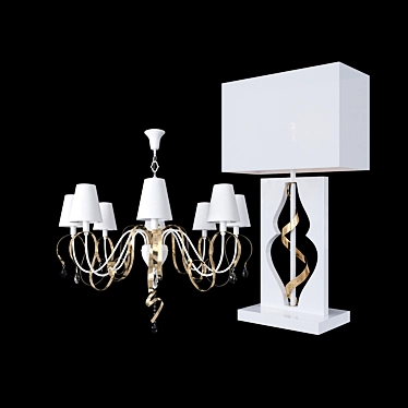 Elegant Intreccio Chandelier
(Table Lamp) 3D model image 1 