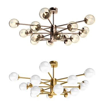 Arteriors Karrington Chandelier - Elegant Lighting Fixture 3D model image 1 