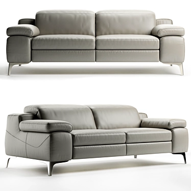 Natuzzi Duca Italia: Elegant and Versatile Sofa 3D model image 1 