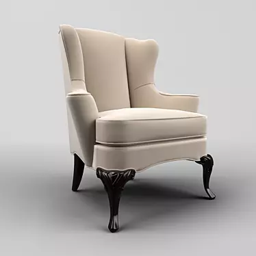 MESTRE Mahogany Chair - Elegant and Timeless 3D model image 1 