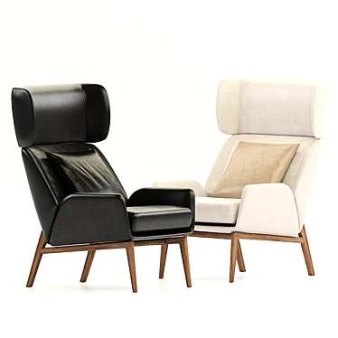 Luxury Fendi Casa Hermann Armchair 3D model image 1 