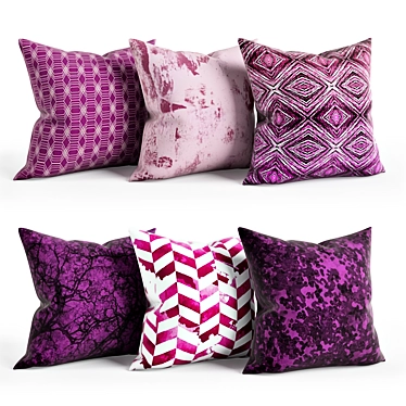 Plum Paradise Pillow Set 3D model image 1 