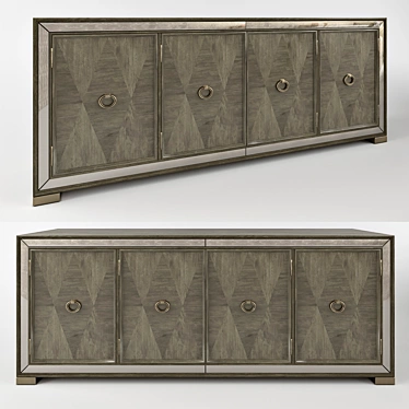 Elegant Slategrey Tenax Chest 3D model image 1 