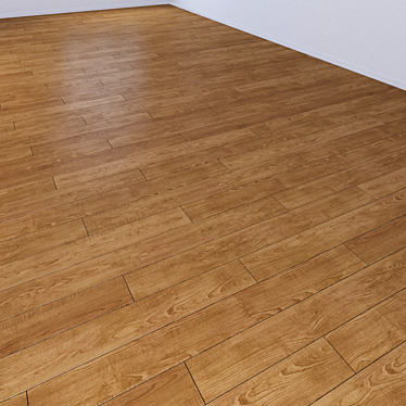  Vintage Hardwood Solid Boards: Multi-Texture Delight 3D model image 1 