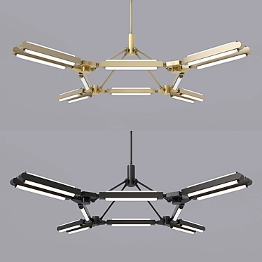 Pris Futuristic Chandelier 3D model image 1 