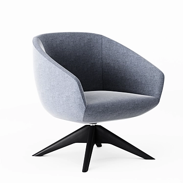 Rossetto BREK/L21 Lounge Chair: Sleek and Comfortable 3D model image 1 