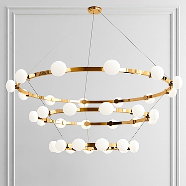 Radiant Cinema Chandelier 3D model image 1 