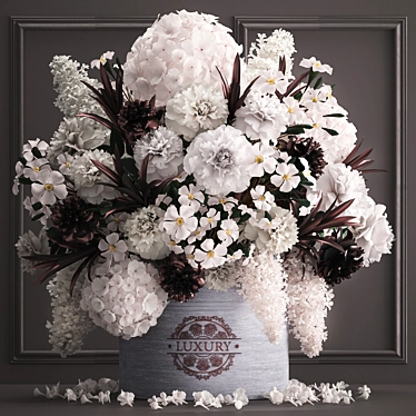 Luxury Spring Flower Bouquet 3D model image 1 