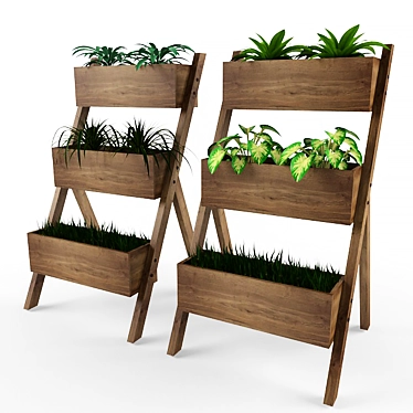 Garden Oasis: Balcony Box 3D model image 1 