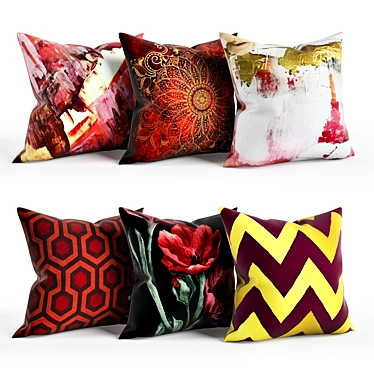 Elegant 45x45cm Pillow Set 3D model image 1 