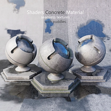 Seamless Concrete Shader 3D model image 1 