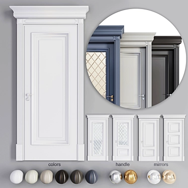 Italon Riva Imperiale: Classic Set of 2 Doors 3D model image 1 