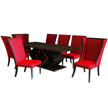 Trump Home Dining Set 3D model image 1 
