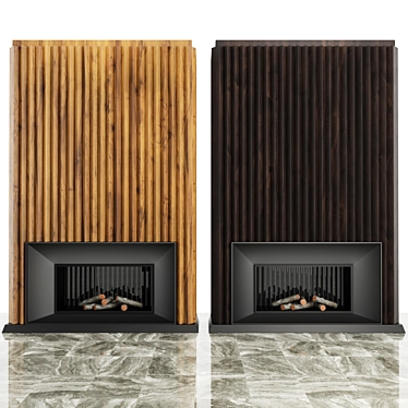 3D Fireplace Model - High Quality 3D model image 1 