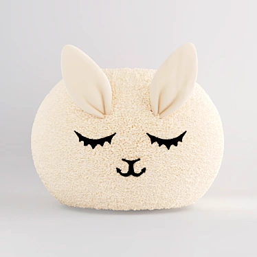 Title: Comfy Llama Pouf - Perfect for Kids! 3D model image 1 