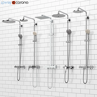 Grohe Euphoria Set 34: Ultimate Shower Experience 3D model image 1 