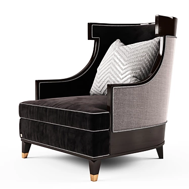 Luxury Ferris Rafauli Armchair: Elegant Design 3D model image 1 