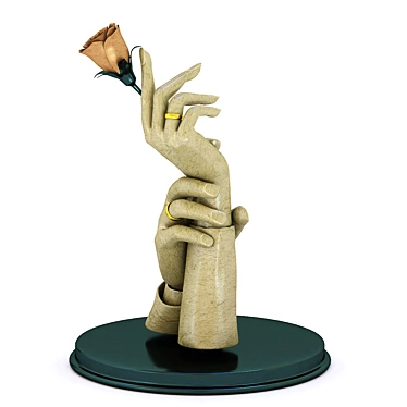 Eternal Love Wedding Sculpture 3D model image 1 