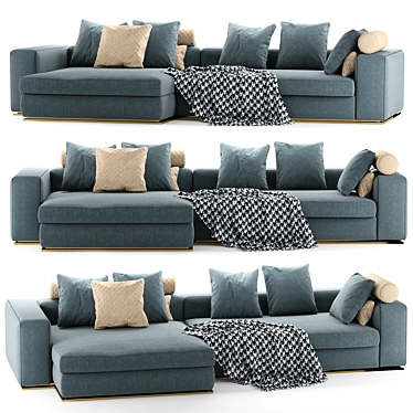 Modern Minimalist Leonard Sofa 3D model image 1 