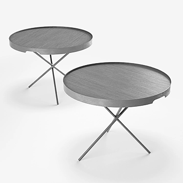 Elegant Flip Paola Lenti Stool 3D model image 1 