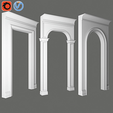 Elegant Border Trim_010 3D model image 1 