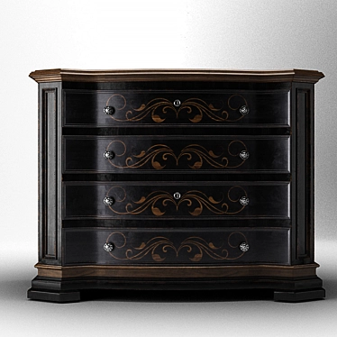 Title: Elegant Grandover 2-Drawer Chest 3D model image 1 