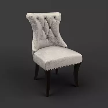 MESTRE Velvet Accent Chair 3D model image 1 