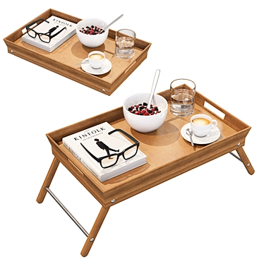 Bed Tray - Breakfast Bliss 3D model image 1 