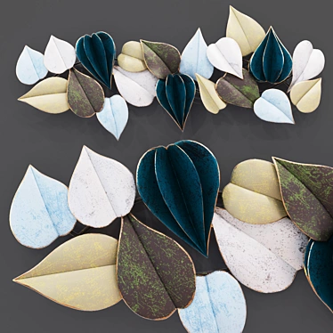 Leafy Elegance: Decor Panel 3D model image 1 