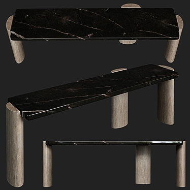 Modern Minimalist LOB Low Console 3D model image 1 