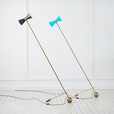 Sturdy Balance Lamp for Outdoors 3D model image 1 