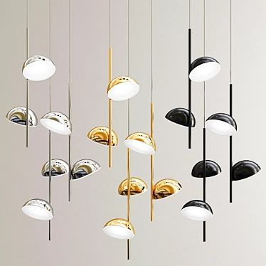 Illuminate Your Space with Talk LED Pendant Light - 3 Variations 3D model image 1 