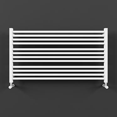 Sleek Stick Level Heated Towel Rail 3D model image 1 