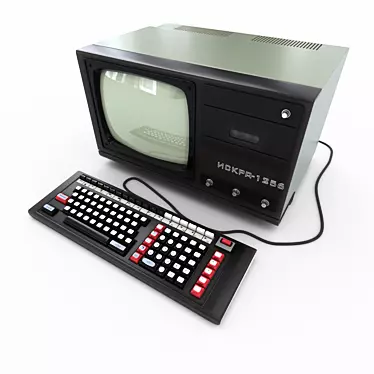 Soviet ISK-1256 Computer: Vintage Micro-EDSAC 3D model image 1 