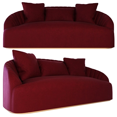 Modern Sunpan Astrid Sofa 3D model image 1 