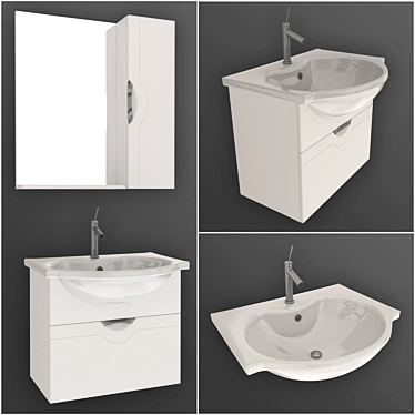 Set of cabinet with Aquella sink