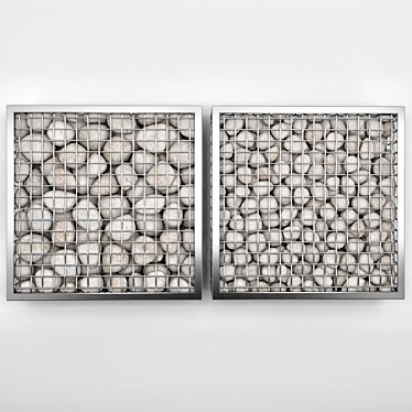 Gabion Wall: Versatile and Durable 3D model image 1 