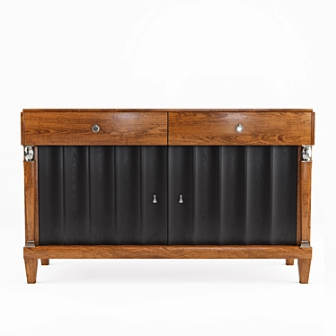 Elegant Heritage Sideboard - Red Alder & Cherry 3D model image 1 