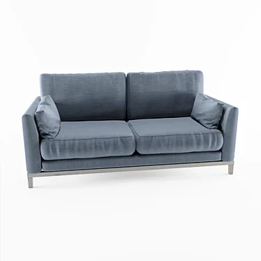 Boston Midnight Blue Modern Sofa 3D model image 1 