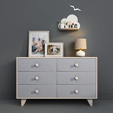 Decorative Children's Furniture: Ellipse Line Collection 3D model image 1 