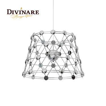 Elegant Chrome Pendant Light 3D model image 1 