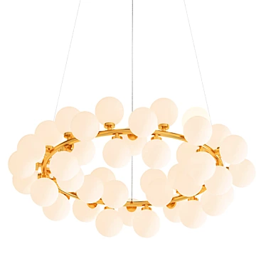 Ethereal Milk Bubble Chandelier 3D model image 1 