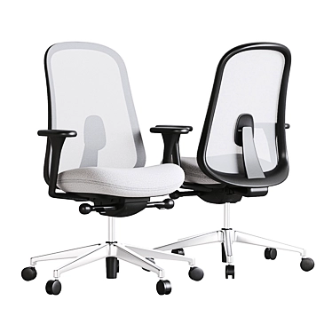 HermanMiller Lino Chair: Ergonomic Design for Office Comfort 3D model image 1 