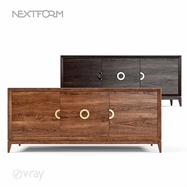 Toscana Nextform Cabinet: Elegant and Spacious 3D model image 1 