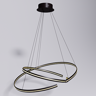 Modern Metal Pendant Lamp 3D model image 1 