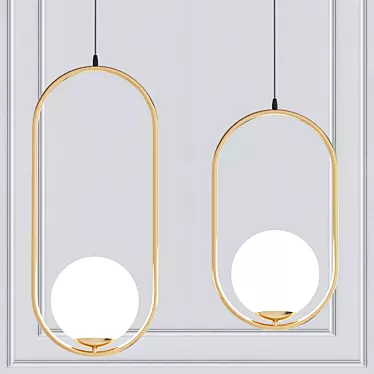 Elegant B.LUX Pendant Light 3D model image 1 